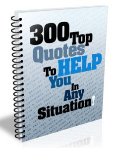 Free Self Improvement ebook “300 Top Quotes To Help You In Any ...