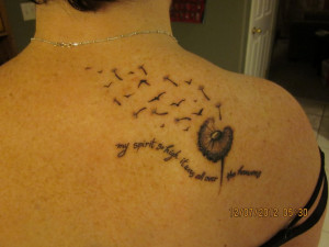 My newest tattoo, I love it! The quote is by Ezra Pound