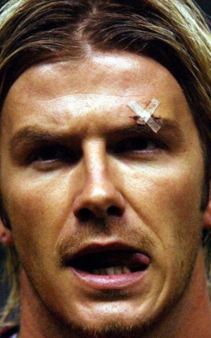 On kicking a boot into David Beckham's face in 2003: 