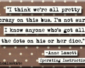 Anne Lamott Crazy Quote Magnet or P ocket Mirror (no.308) ...