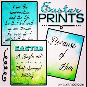 An Easter message and free prints #ontheblog . I am grateful for this ...