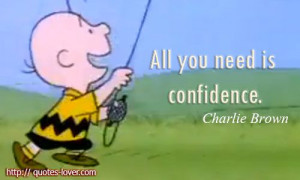 All you need is confidence. #CharlieBrown #peanuts #peanutallergy # ...