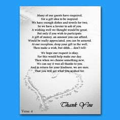 Wedding Money Tree Verse | Wedding/Honeymoon Cash/Money Request Poems ...