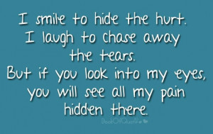 hide my hurt