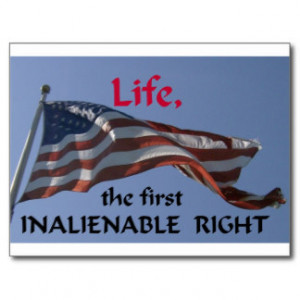 Inalienable Right Postcard