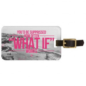 Inspirational and motivational quotes tag for bags