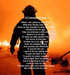 Firefighter Prayers