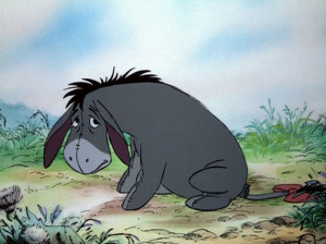 ... brewing in Eeyore’s mind. You can just tell. Look at that face