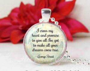 ... Bubble Pendant Necklace- I Cross My Heart- George Strait Song Lyrics