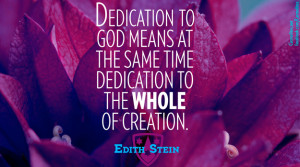 edithstein.dedication-to-god