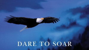 Dare to Soar Eagle with Text Motivational Posters