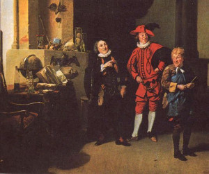 Garrick in Jonson's The Alchemist by Johann Zoffany.