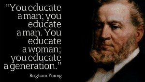 Home » Quotes » Brigham Young - Educate A Women Quotes Wallpaper