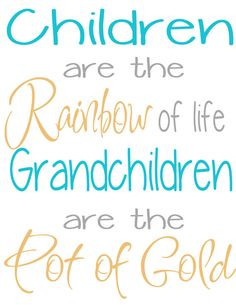 Grandchildren Pot of gold by saywithdesign on Etsy, $15.00 More