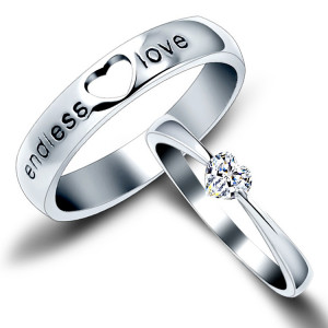 ... Very Elegant but Affordable Indeed / endless love silver wedding rings