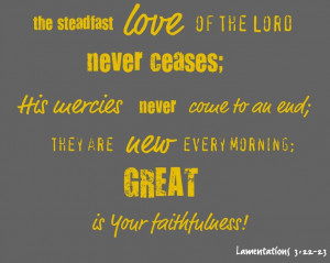steadfast love