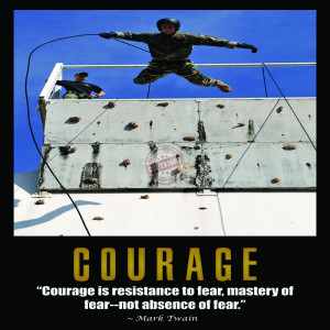 Courage Motivation Poster