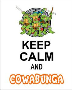 8X10 Keep Calm Teenage Mutant Ninja Turtle Wall Art on Etsy, $10.00 ...