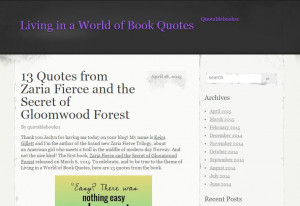 Blog Tour Stop: 13 Quotes from Zaria Fierce