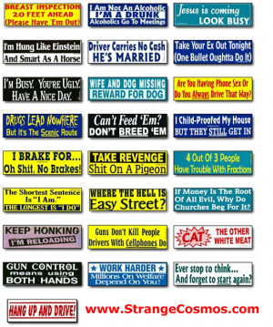 funny redneck sayings bumper stickers