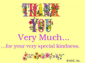 thank you for your special kindness