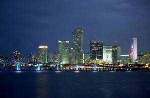 Miami View Night Picture