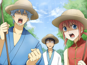 Gintama Gintoki, Kagura & Shinpachi x3