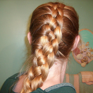 four strand french 26 Graceful Reverse French Braid Styles