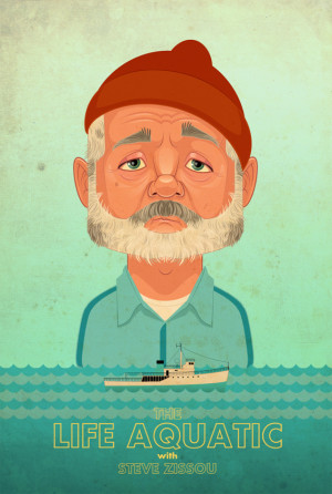 The Life Aquatic with Steve Zissou Poster by James Gilleard