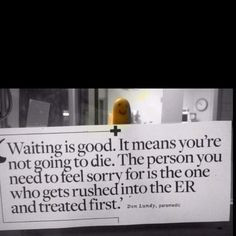 Should be posted in EVERY emergency department and if only people ...