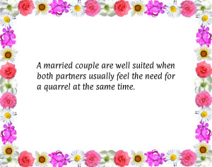 married couple are well suited when both partners usually feel the ...