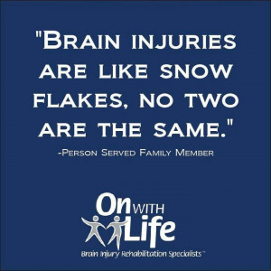 Tramatic brain injury... unfortunately, did this one on December 31 ...