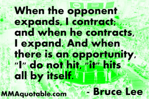 Bruce Lee on Expanding and Contracting