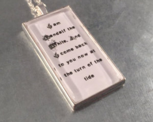 ... Necklace, Hobbit, Holiday Gift, Quote Necklace, Lord of the Rings Gift