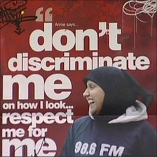 Poster to fight race hate crimes
