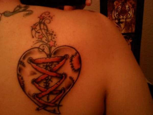 Bleeding Broken Heart Tattoos #1