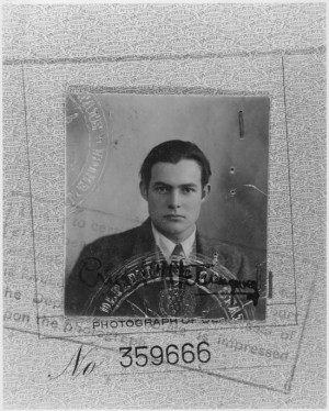 Ernest Hemingway’s Passport Photo