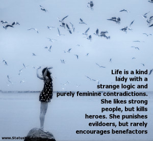 ... , but rarely encourages benefactors - Life Quotes - StatusMind.com