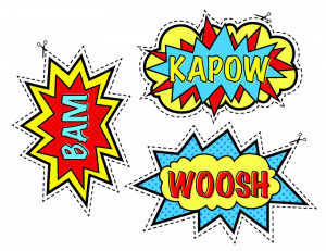 Superhero Sayings (click to enlarge and print)