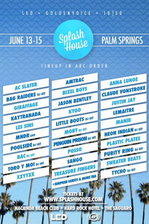 Splash House Festival Announces 2014 Lineup