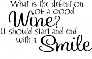 Definition of a Good Wine Home Decor vinyl wall decal quote sticker ...