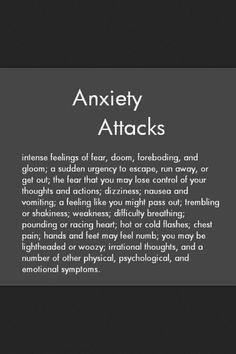 Anxiety And Panic Attack Quotes Anxiety attacks happen to