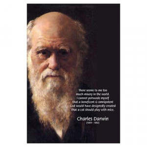 CafePress > Wall Art > Posters > Charles Darwin: God Creation Poster