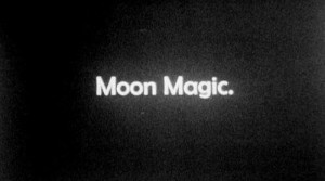 black and white, magic, moon