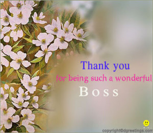 You are a good boss but most importantly, you are a greater person ...