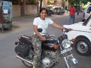 ... Girls Captured Driving Bikes( Pulsar,CBZ, Bullet, Passion,Yamaha Etc