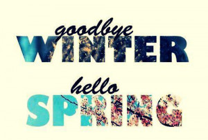 ... for this image include: spring, winter, hello, flowers and goodbye