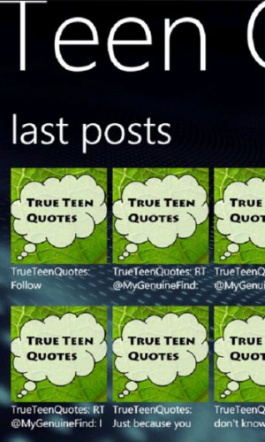 True Teen Quotes Now software apps