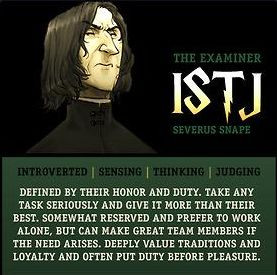 AM ISTJ Personality | An ISTJ, Just Like Professor Snape! What Does ...