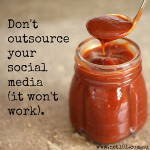 Don't outsource. Social media #quotes
